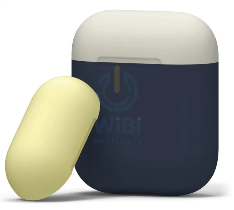 Elago AirPods 1 & 2 Duo Case - Body-Jean Indigo / Top-Classic White Yellow