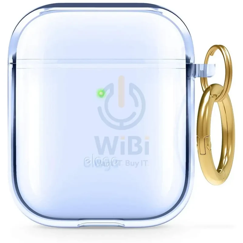 Elago AirPods 1 & 2 Clear Case - Aqua Blue