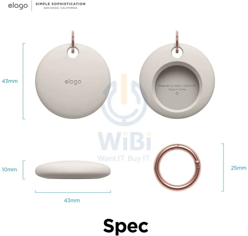 Elago AirTag Basic Case - Stone