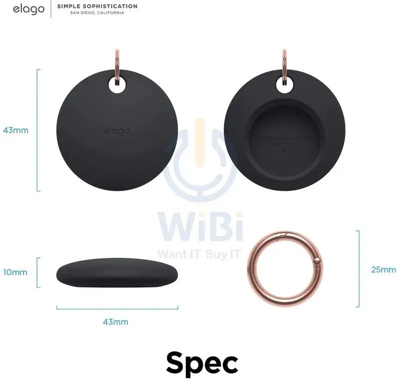 Elago AirTag Basic Case - Black
