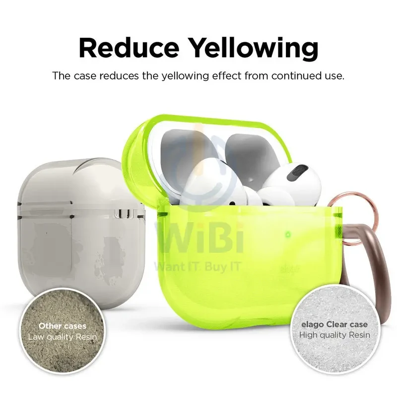 Elago AirPods Pro Clear Case - Neon Yellow