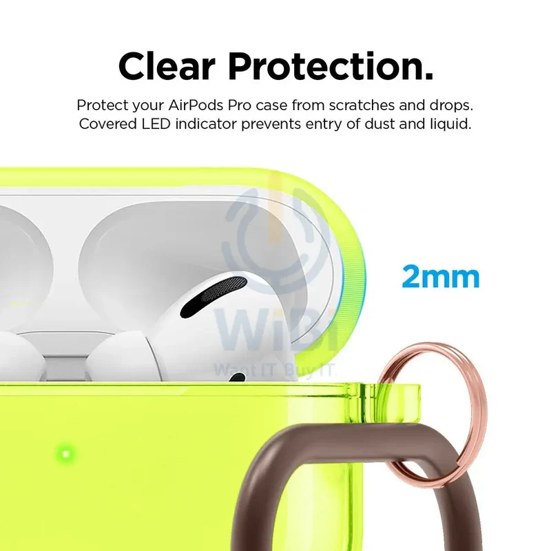 Elago AirPods Pro Clear Case - Neon Yellow