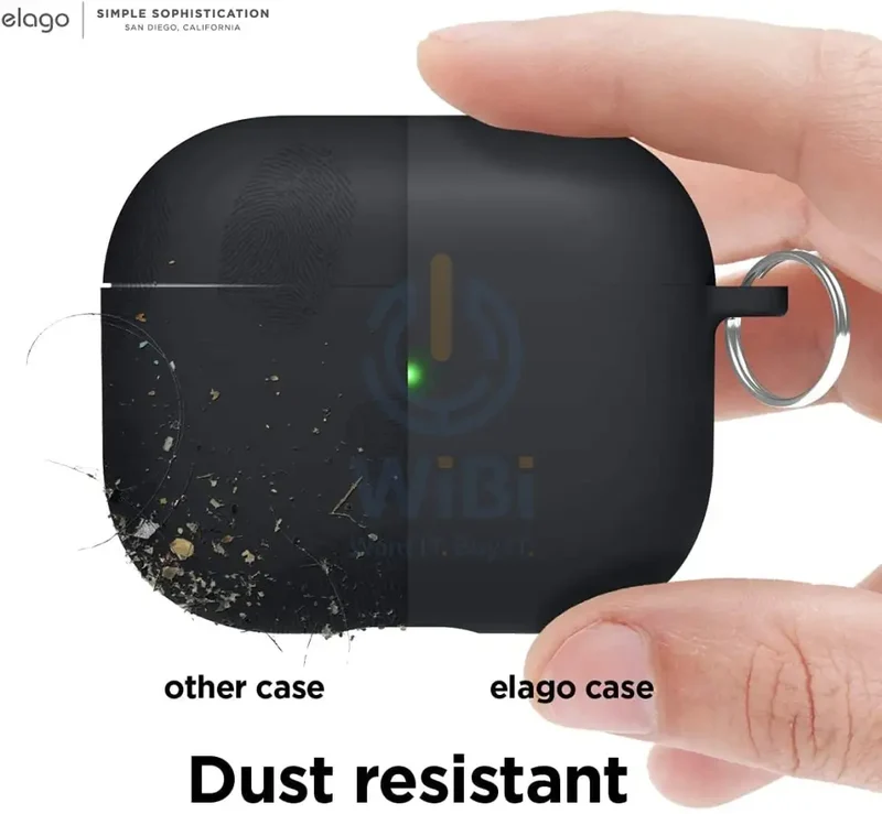 Elago AirPods 3 Liquid Hybrid Basic Hang Case - Black