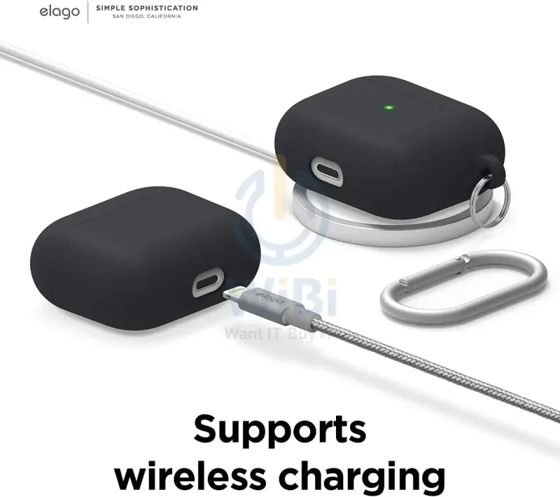 Elago AirPods 3 Liquid Hybrid Basic Hang Case - Black