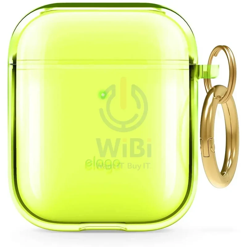 Elago AirPods 1 & 2 Clear Case - Neon Yellow