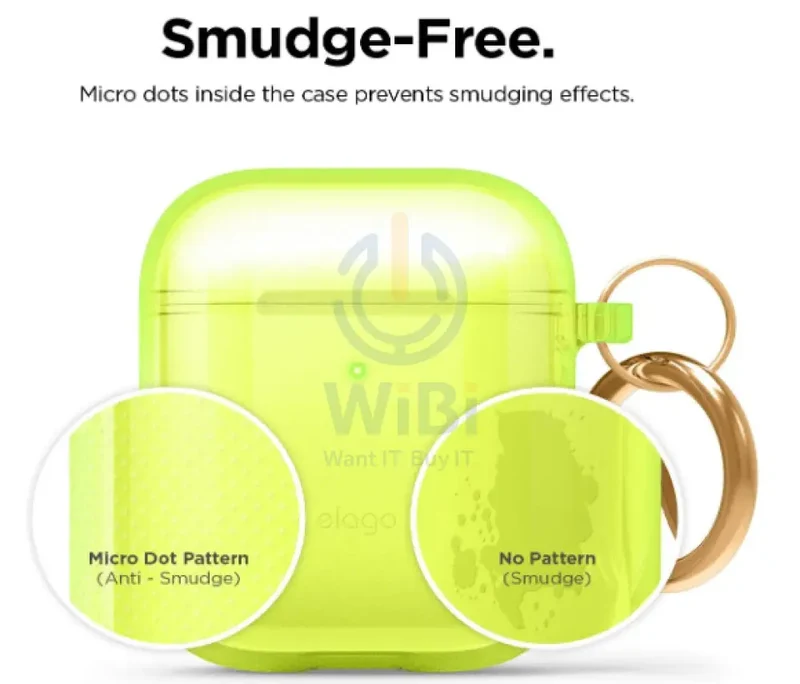 Elago AirPods 1 & 2 Clear Case - Neon Yellow