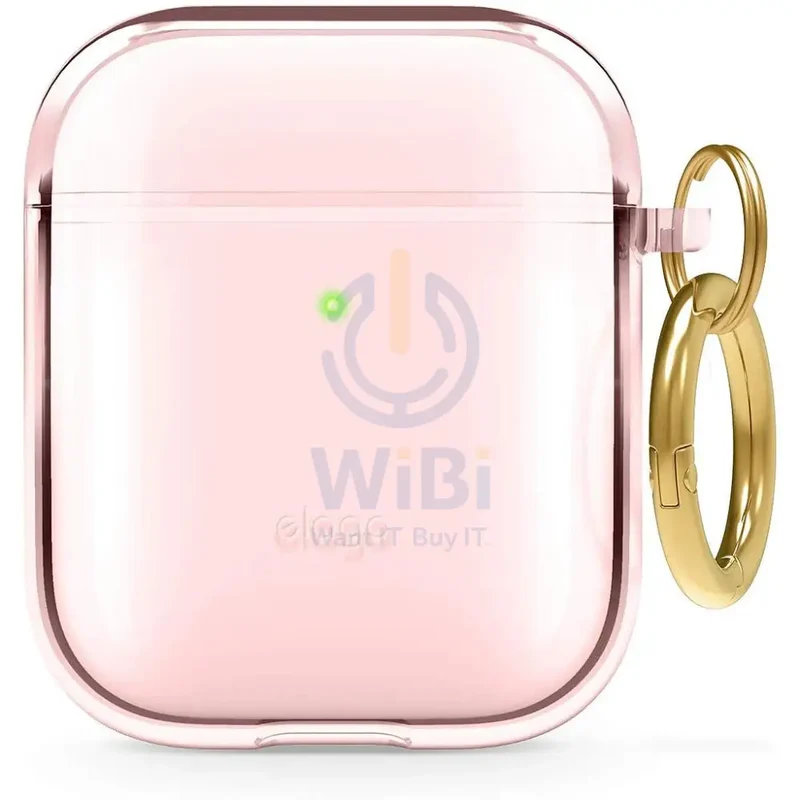 Elago AirPods 1 & 2 Clear Case - Lovely Pink