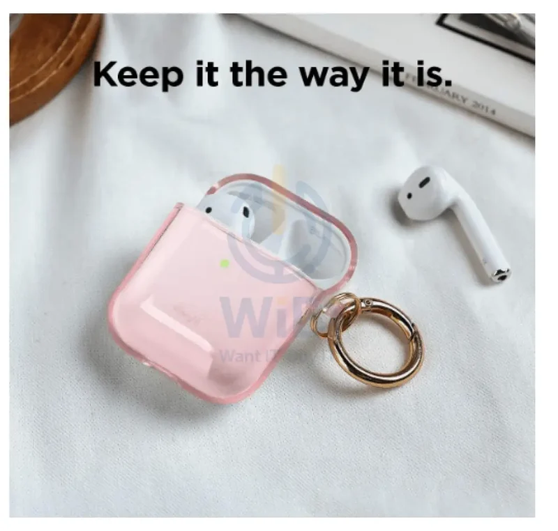 Elago AirPods 1 & 2 Clear Case - Lovely Pink