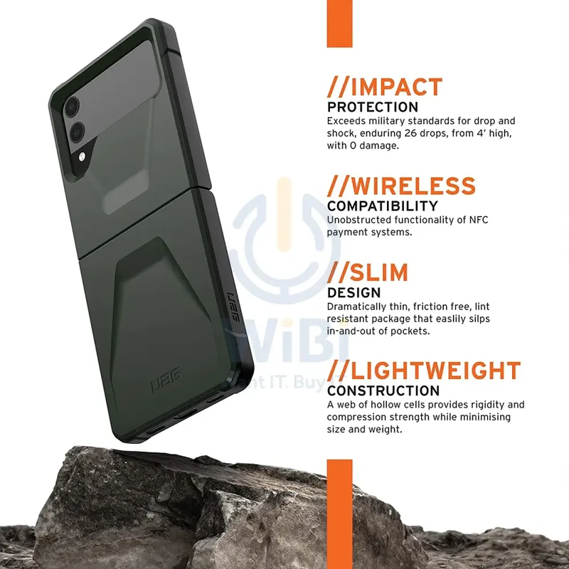 UAG Samsung Galaxy Z Flip 3 Civilian Case - Olive