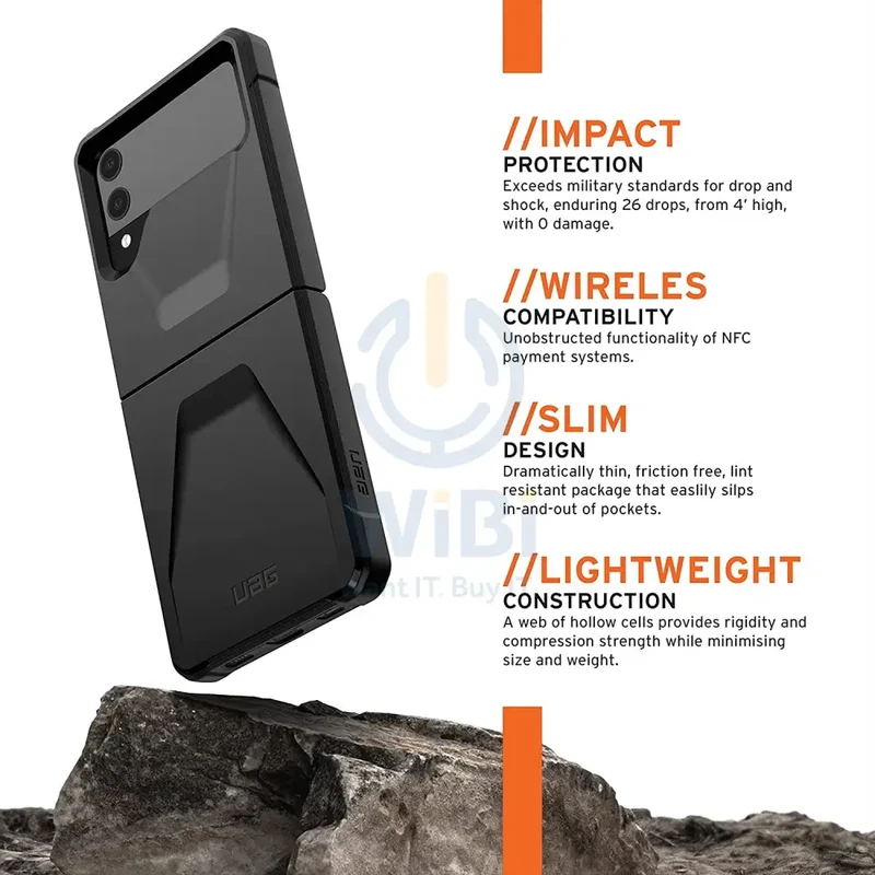 UAG Samsung Galaxy Z Flip 3 Civilian Case - Black