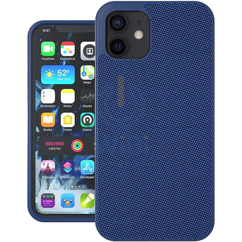 Evutec iPhone 12 mini Ballistic Nylon Case with AFIX+ Mount - Blue
