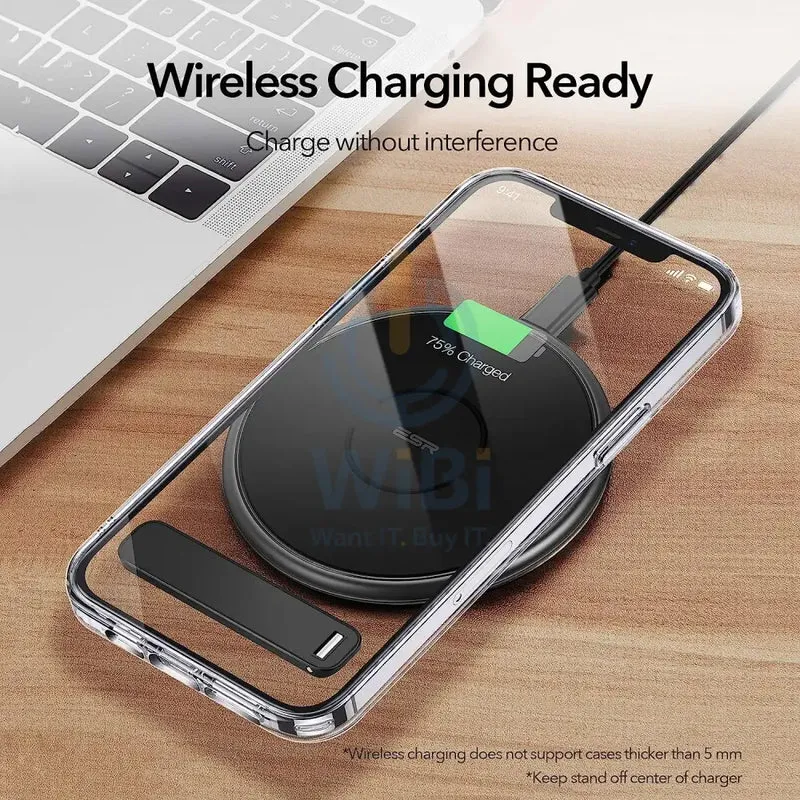 ESR Boost Phone Kickstand, Vertical and Horizontal Stand, Adjustable Angle [Aluminium Alloy] - Black