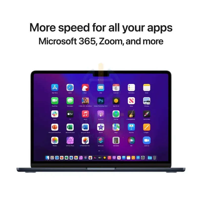 Apple MacBook Air - 13.6" / M2 / 8-Core CPU / 8-Core GPU / 16GB RAM / 256GB SSD / Arb/Eng / Midnight / 1YW