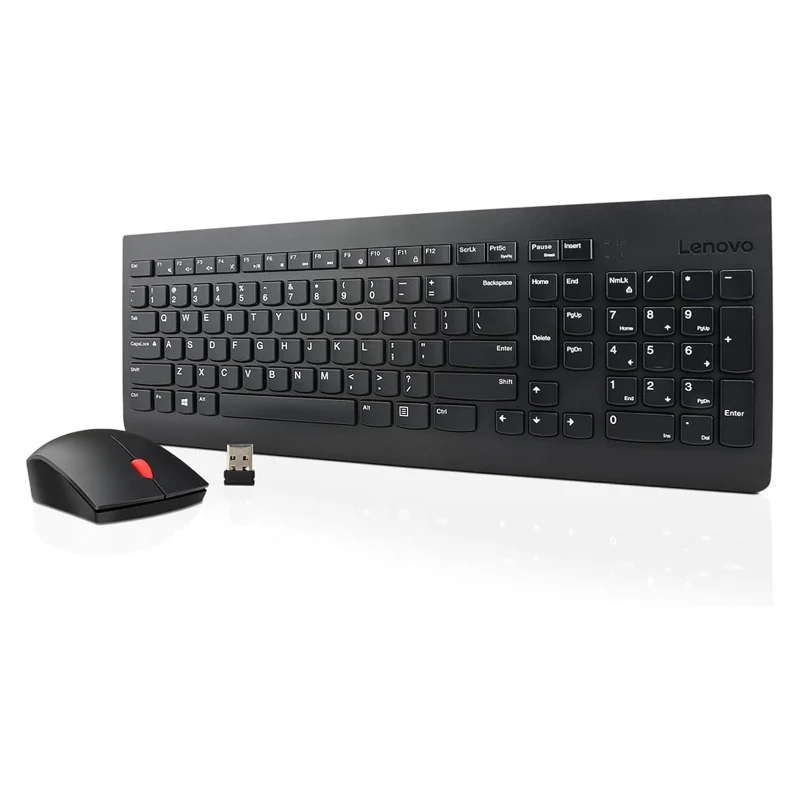 Lenovo 510 Wireless Combo Keyboard Mouse - 2.4 GHz / Nano USB / 1200 DPI / Arabic/English / 1YW
