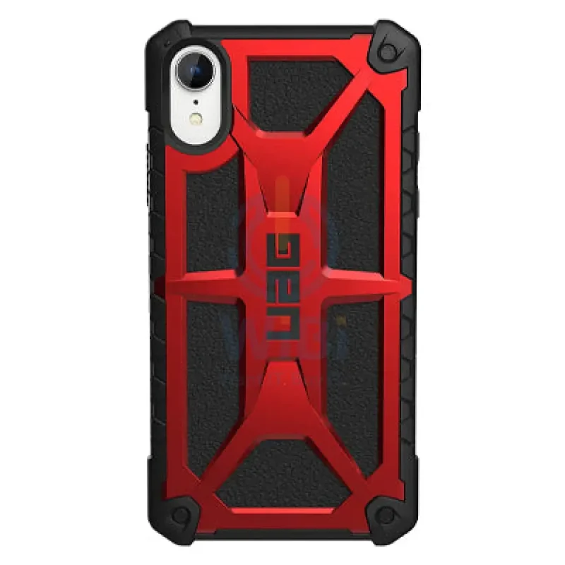 UAG iPhone XR Monarch Case - Crimson/Black Leather