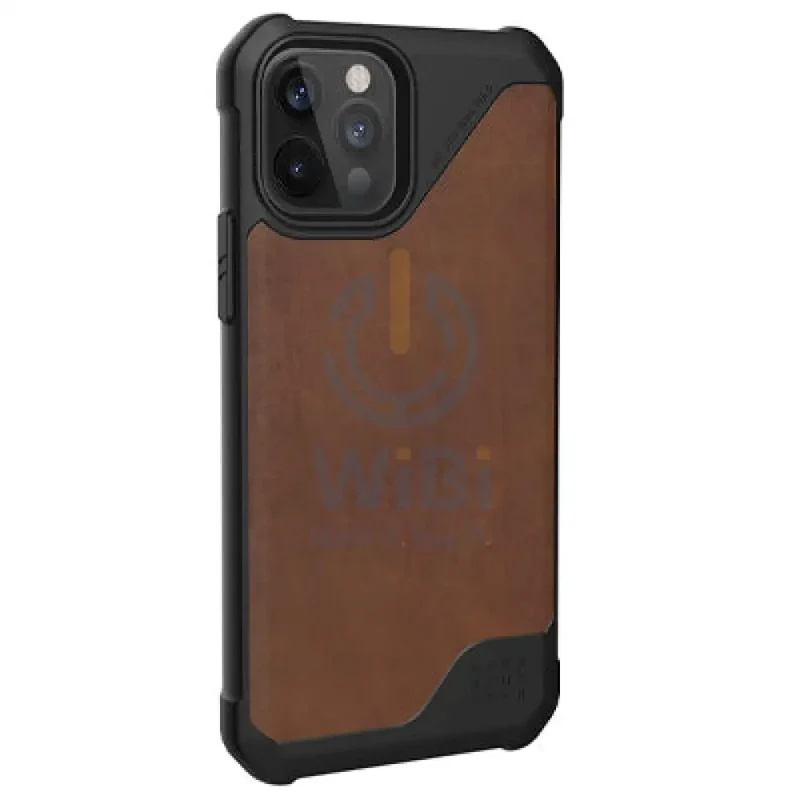UAG iPhone 12 / iPhone 12 Pro Metropolis LT LTHR ARMR Case - Brown Leather