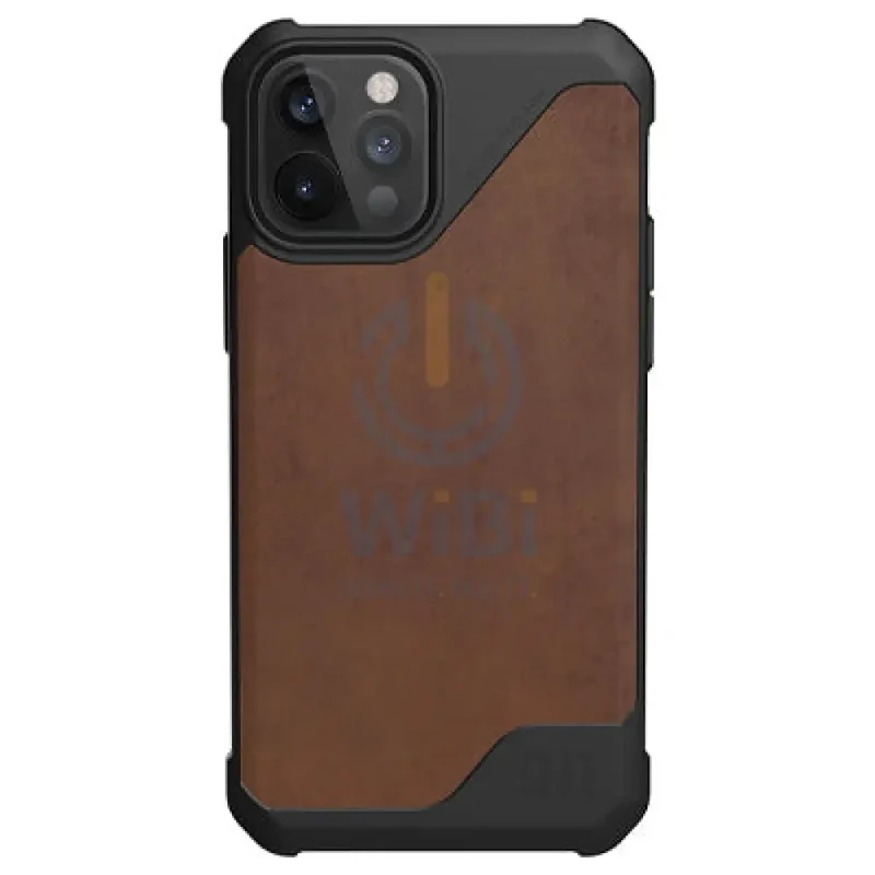 UAG iPhone 12 / iPhone 12 Pro Metropolis LT LTHR ARMR Case - Brown Leather