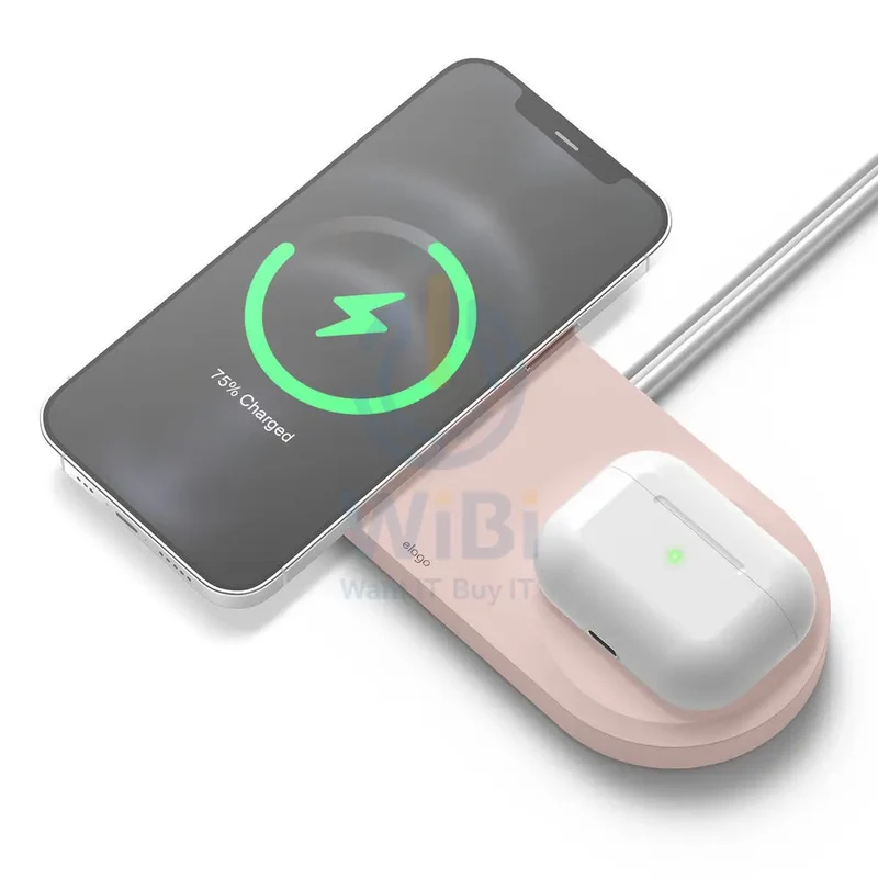 Elago Magsafe Charging Hub Duo - Sand Pink