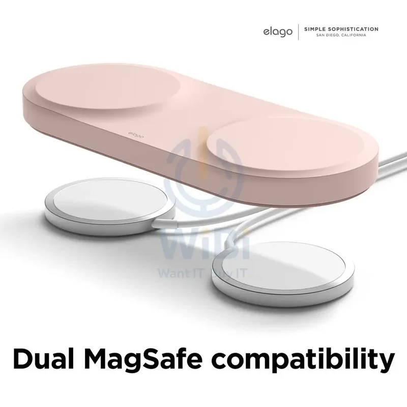 Elago Magsafe Charging Hub Duo - Sand Pink