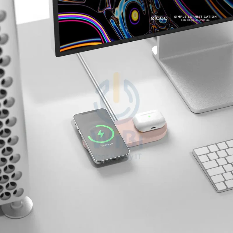 Elago Magsafe Charging Hub Duo - Sand Pink