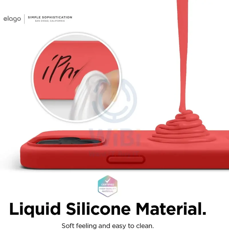 Elago iPhone 12 Pro Max Liquid Silicone Case - Red