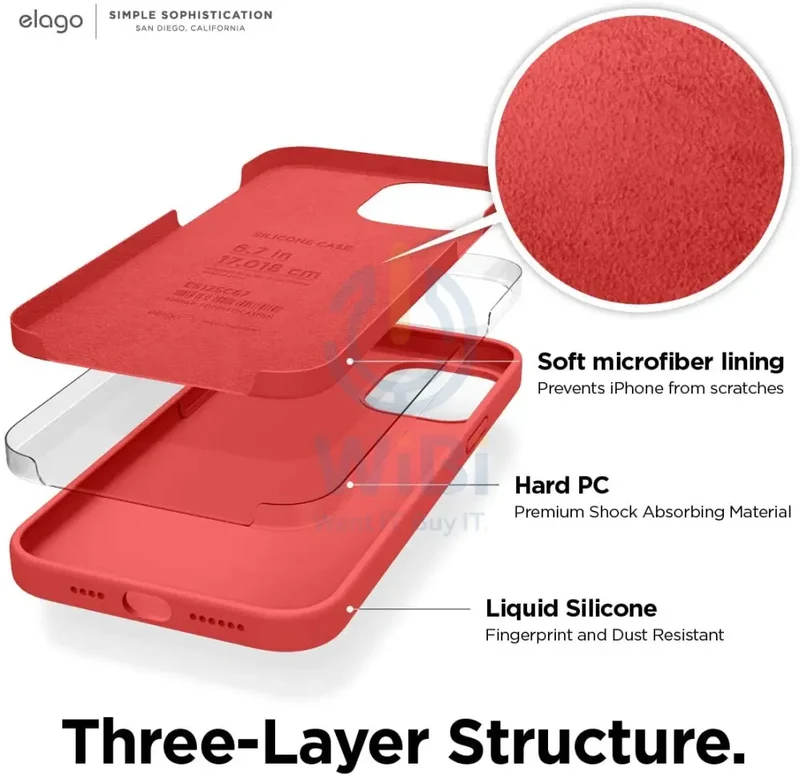 Elago iPhone 12 Pro Max Liquid Silicone Case - Red