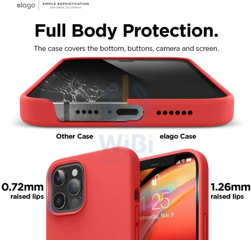 Elago iPhone 12 Pro Max Liquid Silicone Case - Red