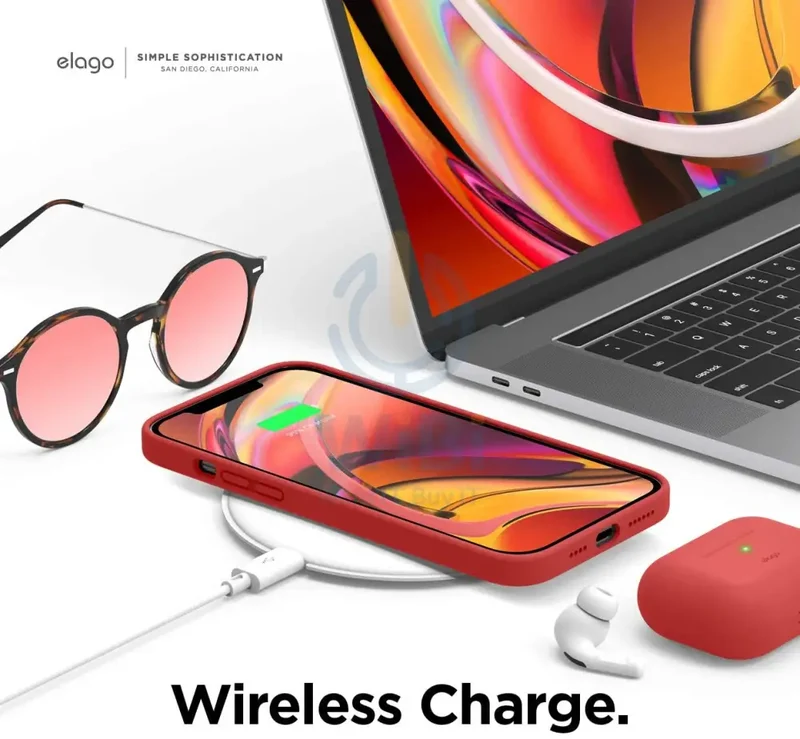 Elago iPhone 12 Pro Max Liquid Silicone Case - Red