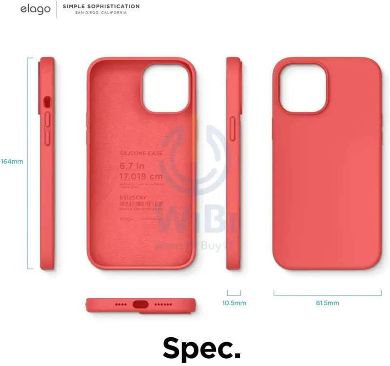 Elago iPhone 12 Pro Max Liquid Silicone Case - Red