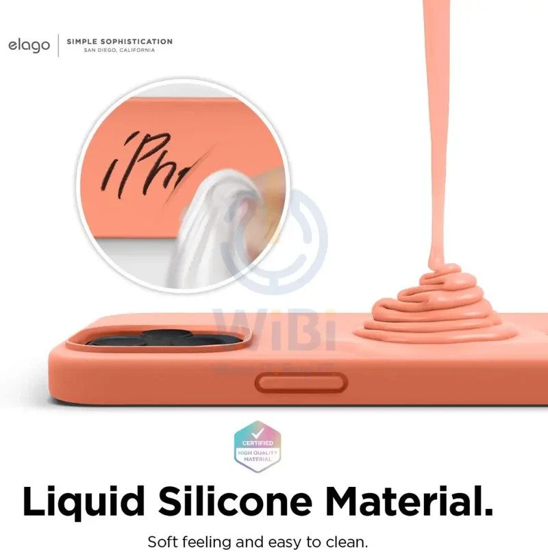 Elago iPhone 12 Pro Max Liquid Silicone Case - Nectarine