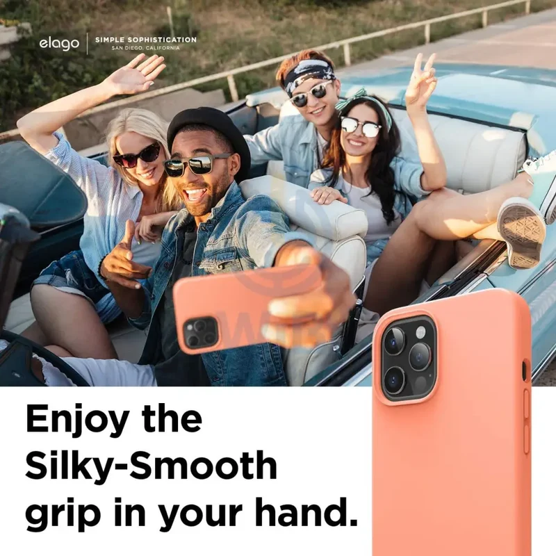 Elago iPhone 12 Pro Max Liquid Silicone Case - Nectarine