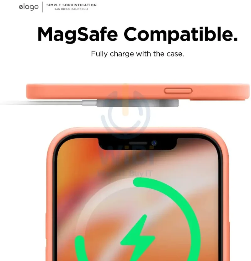 Elago iPhone 12 Pro Max Liquid Silicone Case - Nectarine