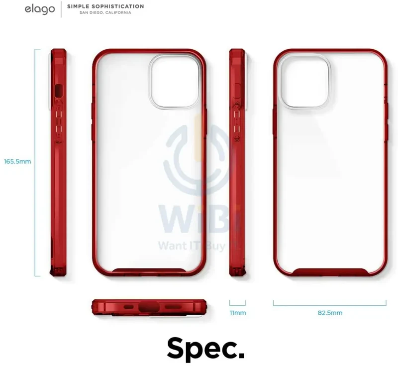 Elago iPhone 12 Pro Max Hybrid Case - Red