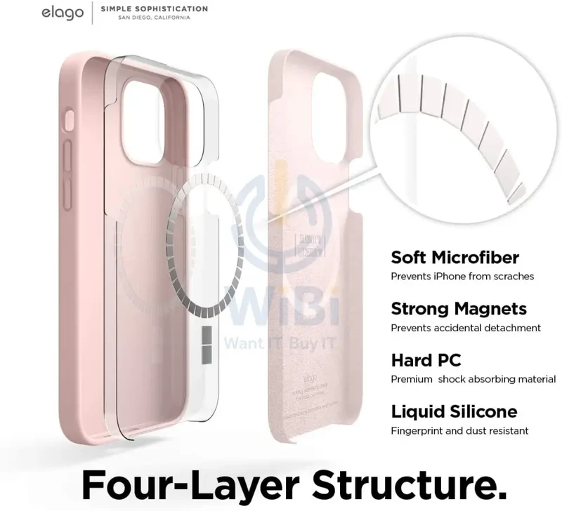 Elago iPhone 12 Pro Max MagSafe Soft Silicone Case - Lovely pink