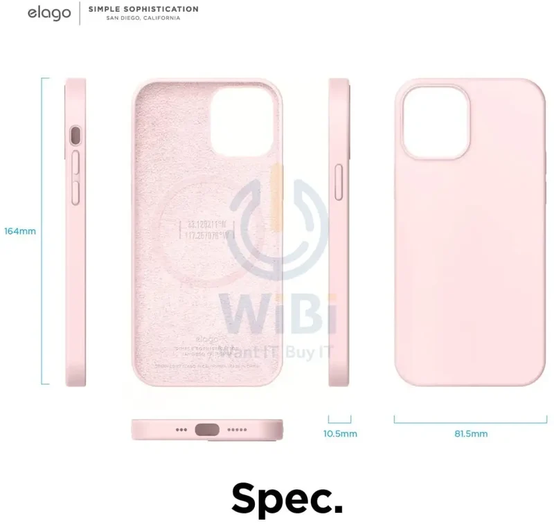 Elago iPhone 12 Pro Max MagSafe Soft Silicone Case - Lovely pink