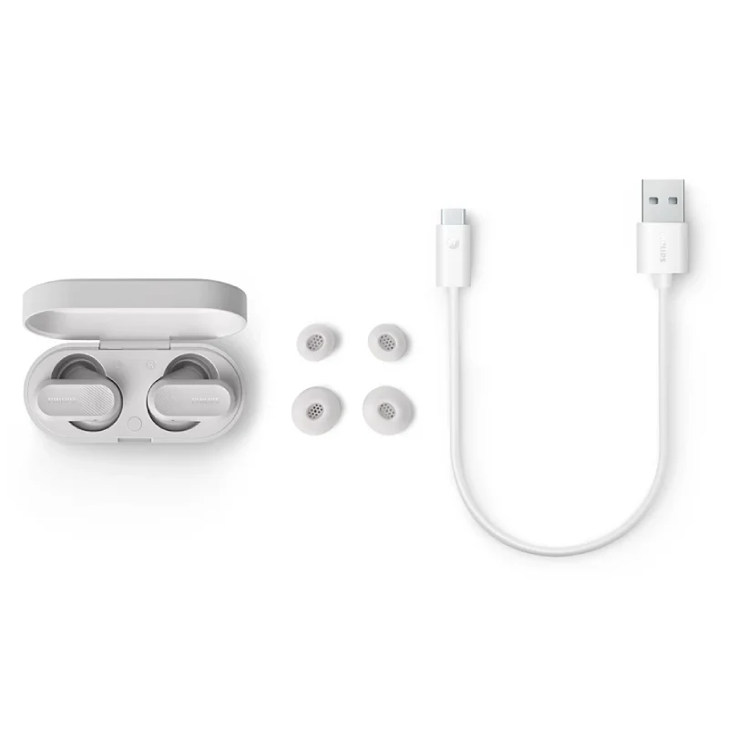 سماعات أذن لاسلكية فيليبس 3000 سيريز، بلوتوث، USB-C، أبيض