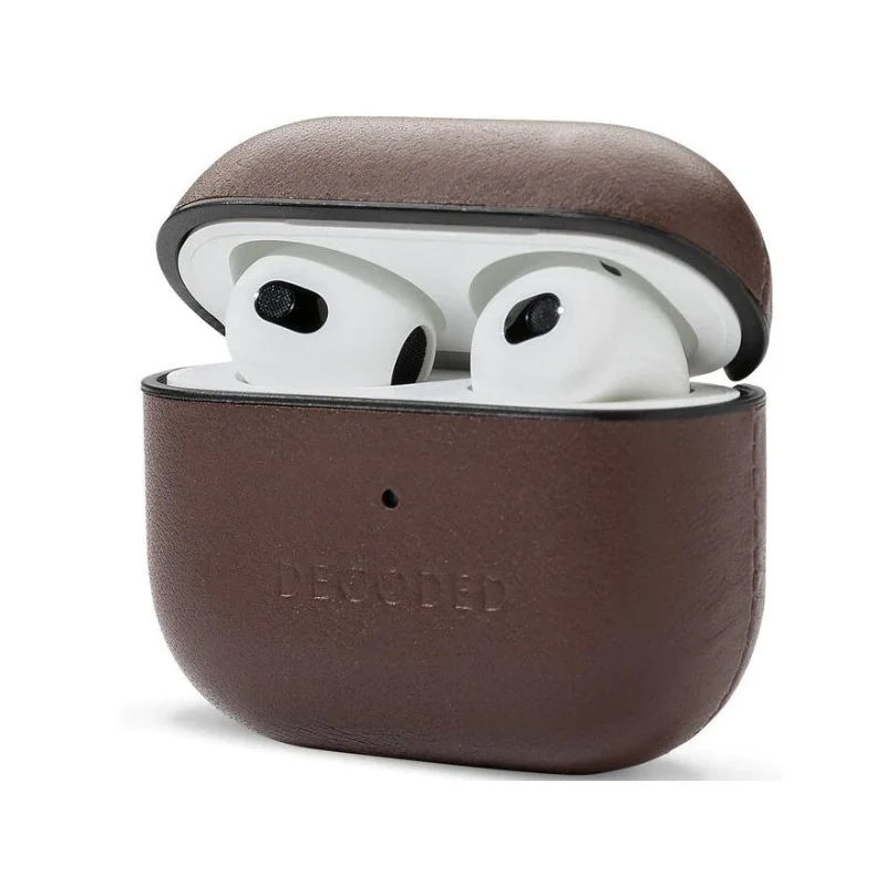 Decoded Leather Case For Apple AirPods Pro 3 - Chocolate