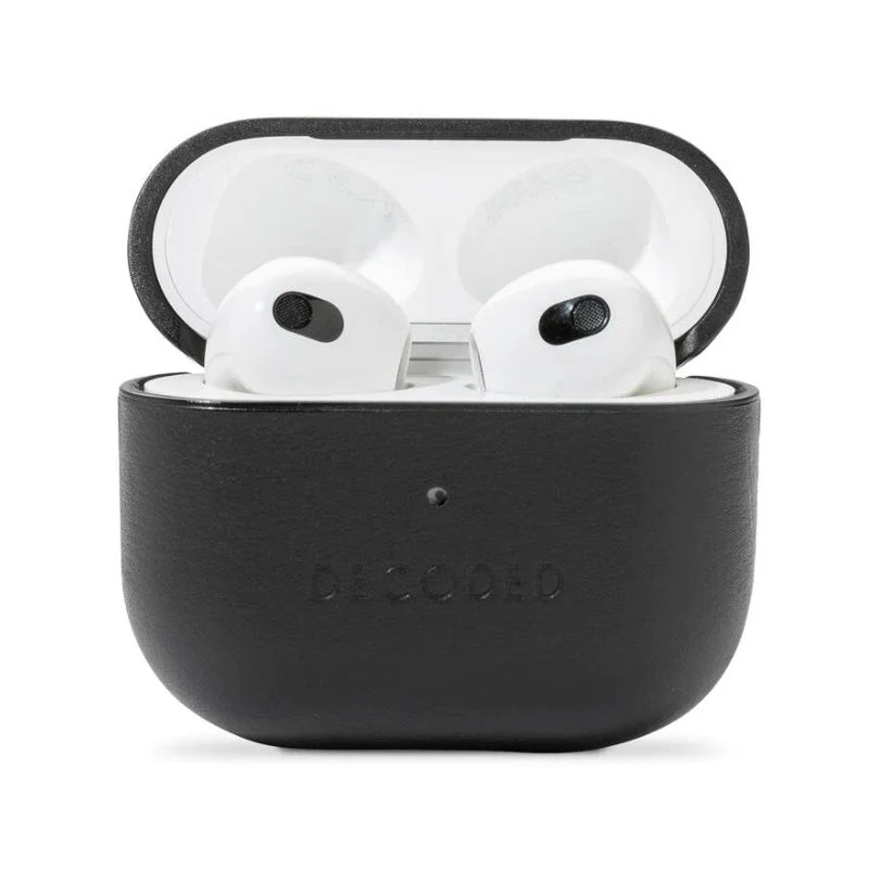 Decoded Leather Case For Apple AirPods Pro 3 - Black