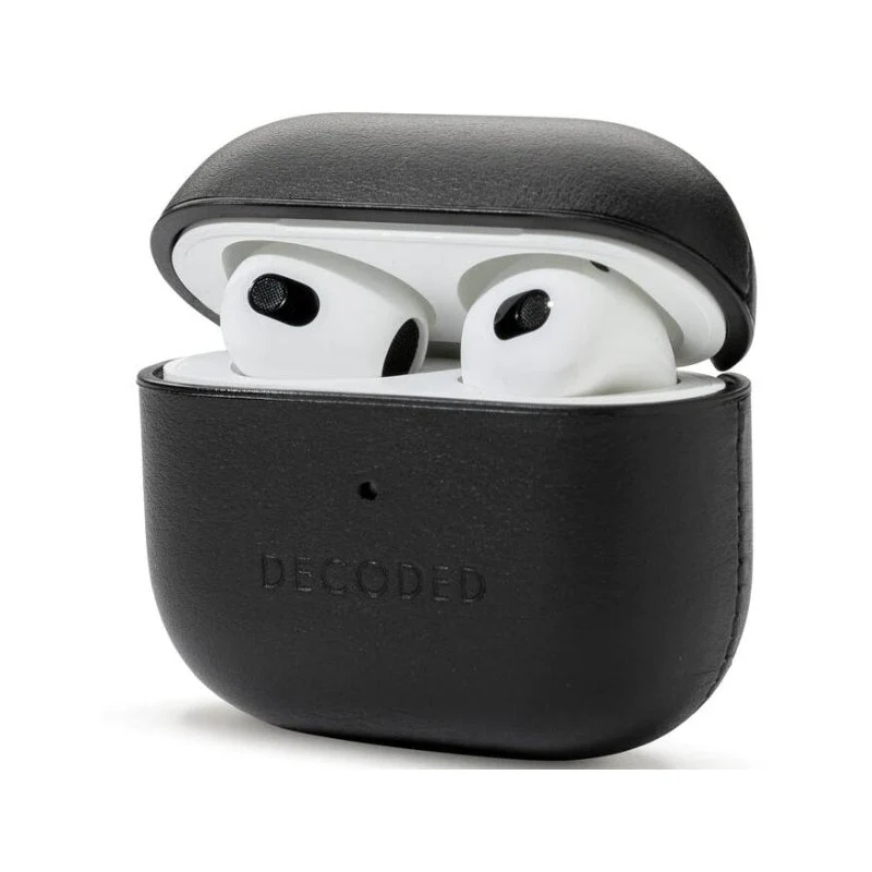 Decoded Leather Case For Apple AirPods Pro 3 - Black