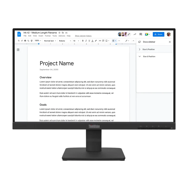 Lenovo ThinkVision S22-4e - 21.5" FHD / 4ms / 100Hz / D-Sub / HDMI 1.4 - Monitor