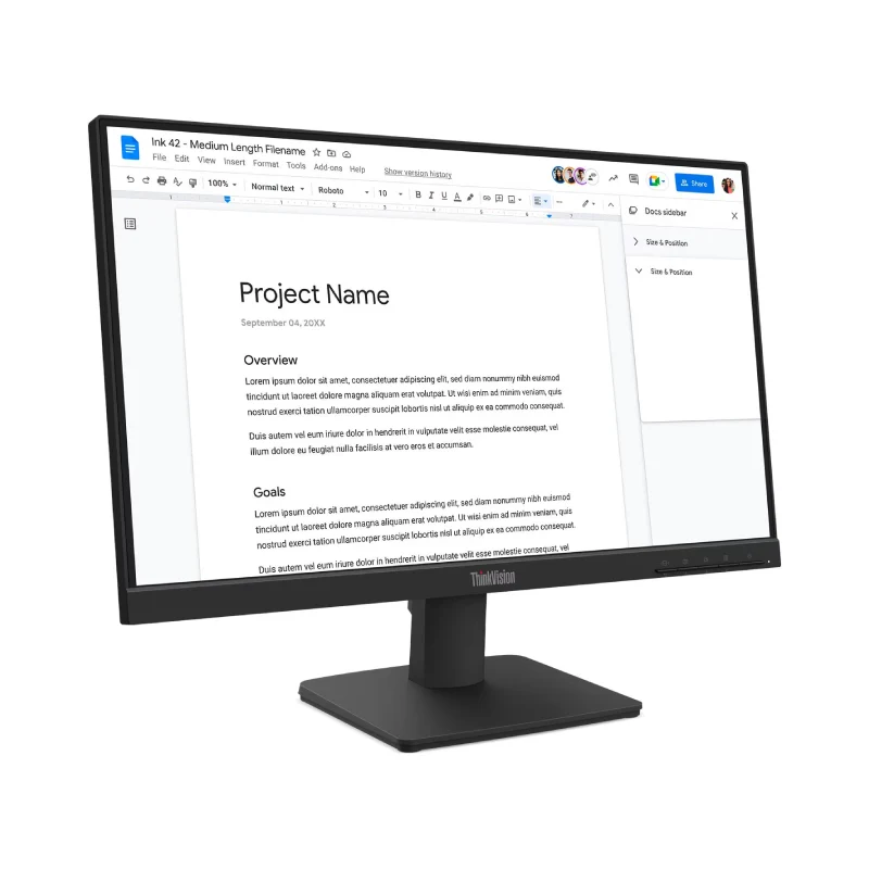 Lenovo ThinkVision S22-4e - 21.5" FHD / 4ms / 100Hz / D-Sub / HDMI 1.4 - Monitor