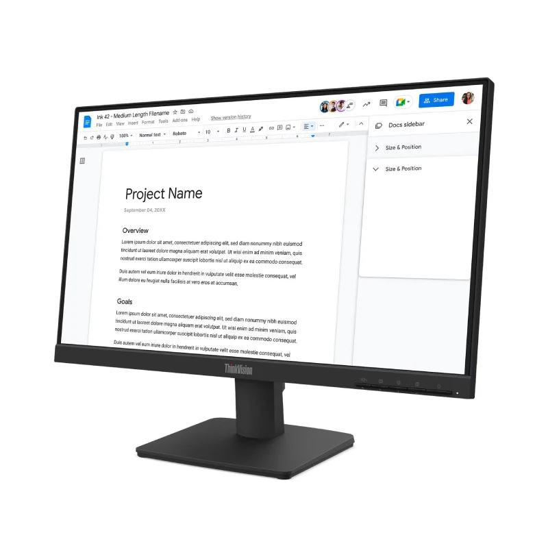 Lenovo ThinkVision S22-4e - 21.5" FHD / 4ms / 100Hz / D-Sub / HDMI 1.4 - Monitor