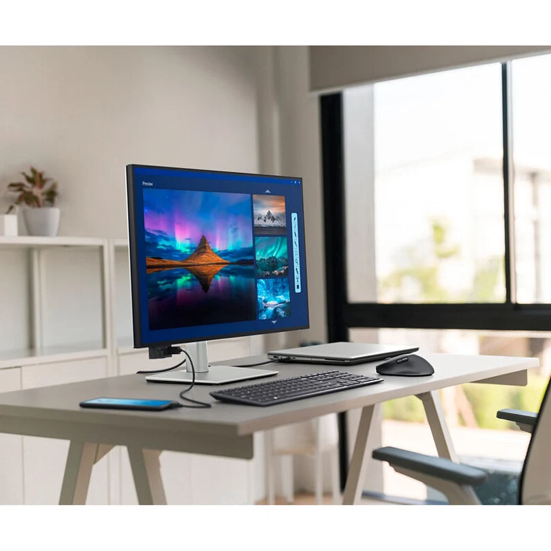 Dell UltraSharp 27 4K (U2725QE) Thunderbolt Hub Monitor - 27" 4K UHD / 5ms / 120Hz / HDMI 2.1/DisplayPort 1.4/USB-C/USB-A/LAN