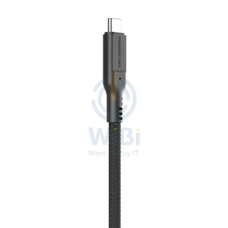 AmazingThing Thunder Pro USB-C to USB-C Cable - 0.2 Meter / PD240W / Black