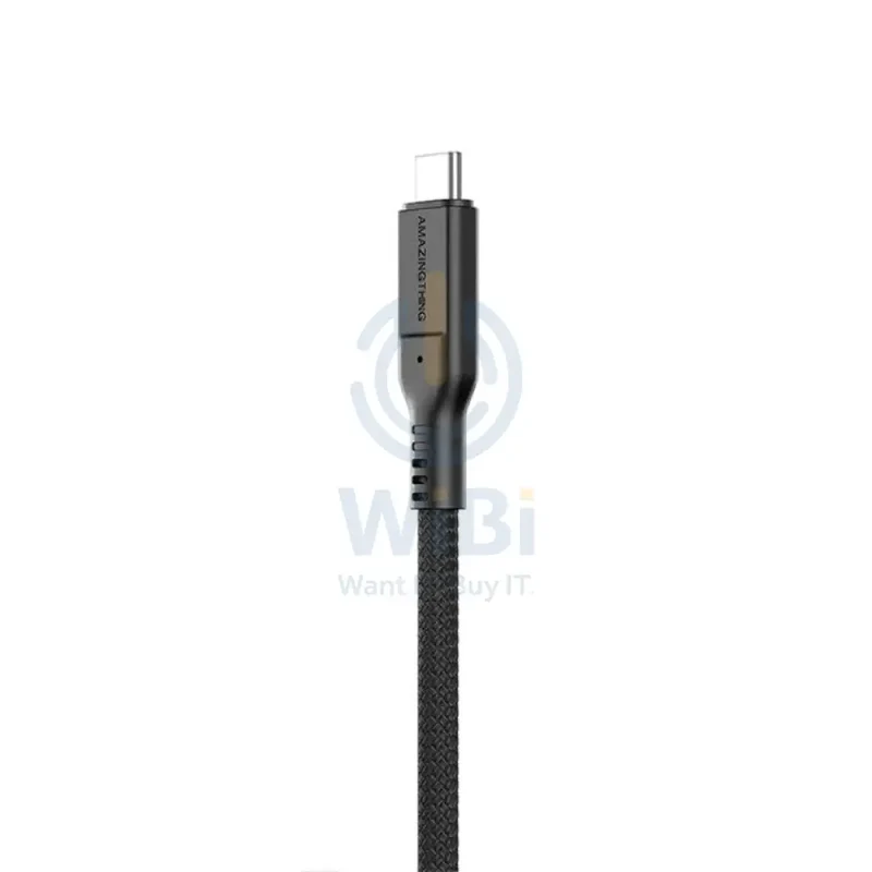 AmazingThing Thunder Pro USB-C to USB-C Cable - 0.2 Meter / PD240W / Black