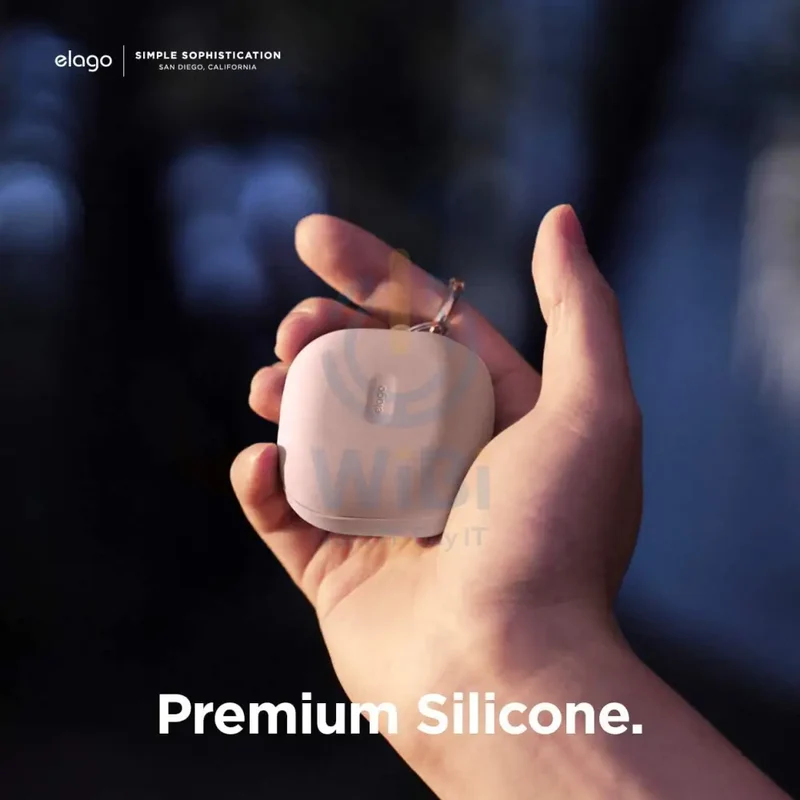 Elago Galaxy Buds Live / Buds Pro / Buds 2 Silicone Hang Case - Sand Pink