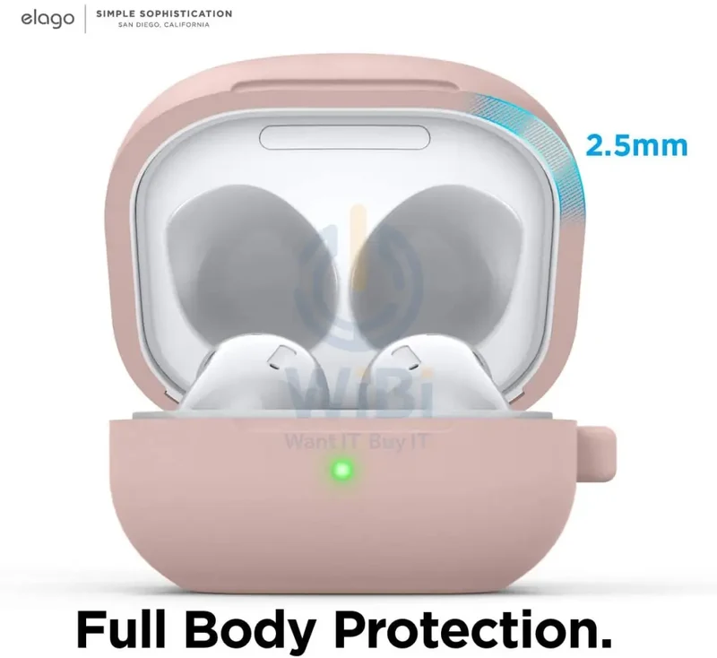Elago Galaxy Buds Live / Buds Pro / Buds 2 Silicone Hang Case - Sand Pink