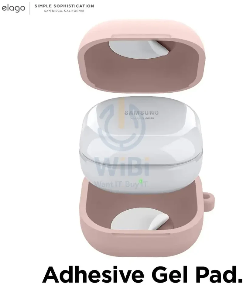 Elago Galaxy Buds Live / Buds Pro / Buds 2 Silicone Hang Case - Sand Pink