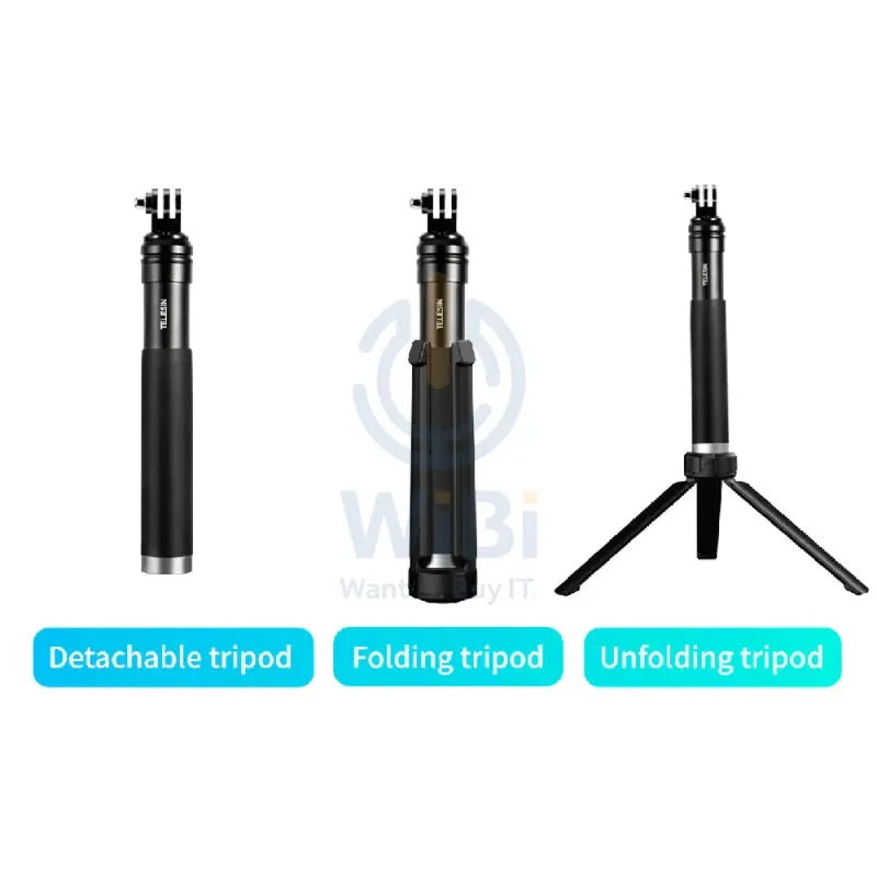 TELESIN Folding Aluminum Table Top Tripod - Black
