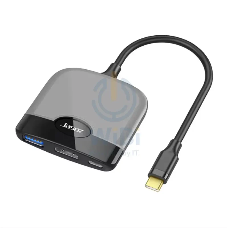 Jasoz H106 Type-C 3-in-1 Converter - Black